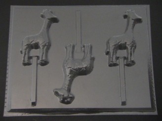 682 Giraffe Chocolate or Hard Candy Lollipop Mold